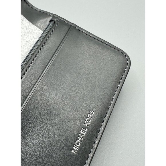 Michael Kors Charm Medium Tab Pocket Leather Bifold Wallet in Slate NWT *READ* - Picture 12 of 16
